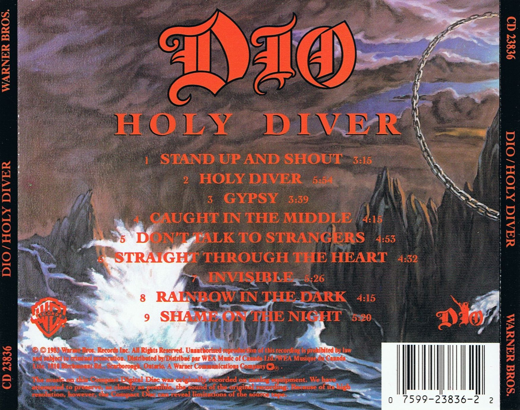 Tapio's Ronnie James Dio Pages: Dio CD Discography, October