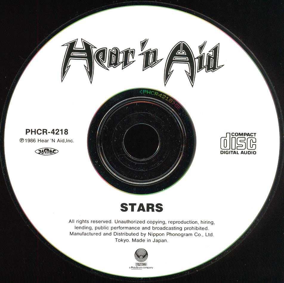 Tapio's Ronnie James Dio Pages: Hear 'N Aid CD Discography