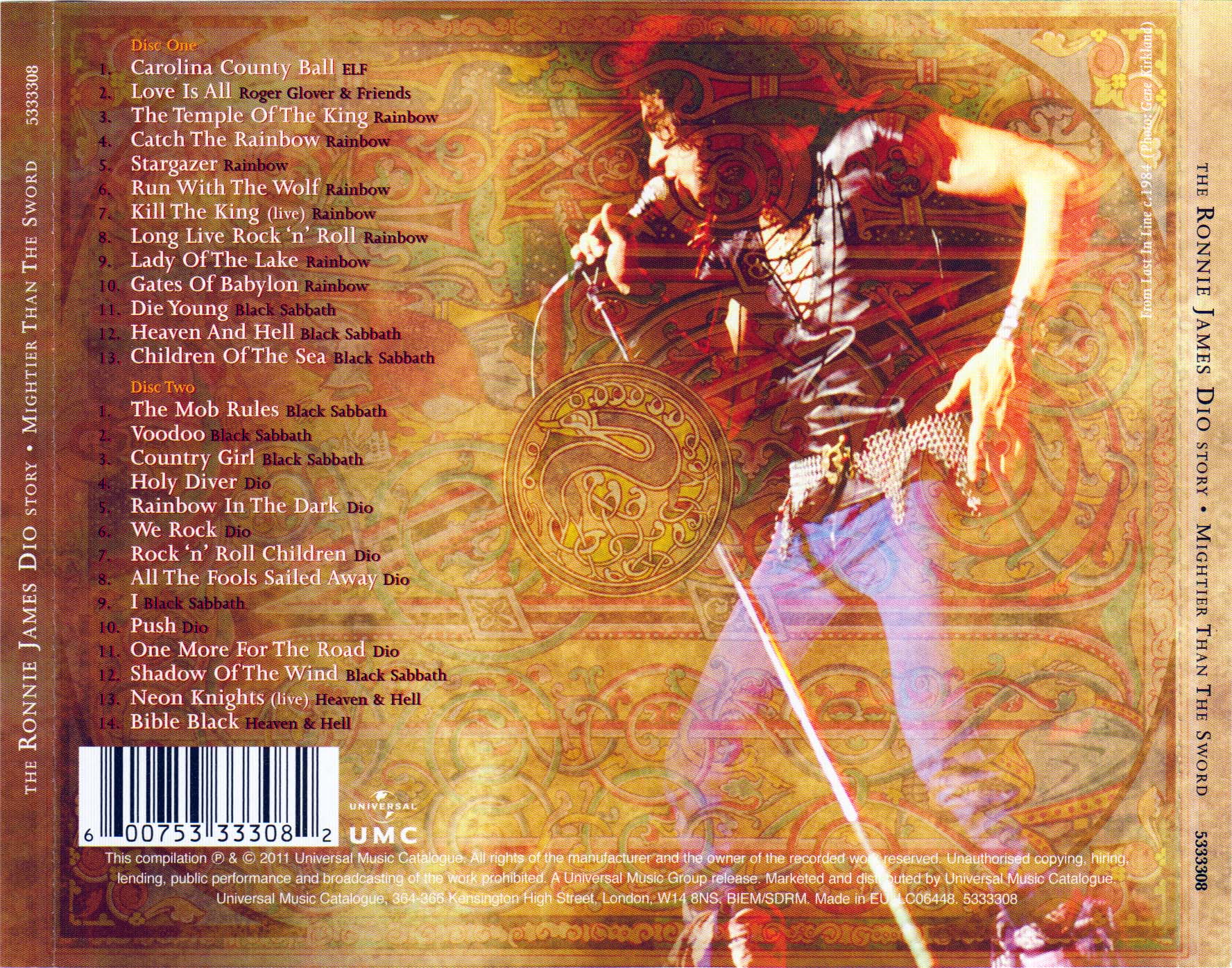 Tapio S Ronnie James Dio Pages Elf Compilation Cd Discography