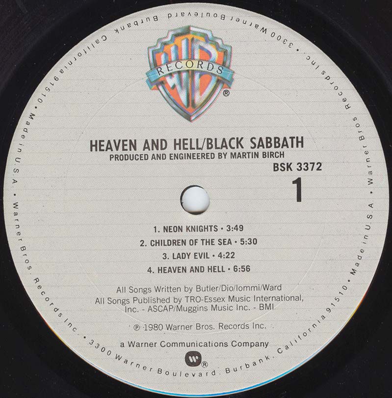 Black Sabbath Record Collection