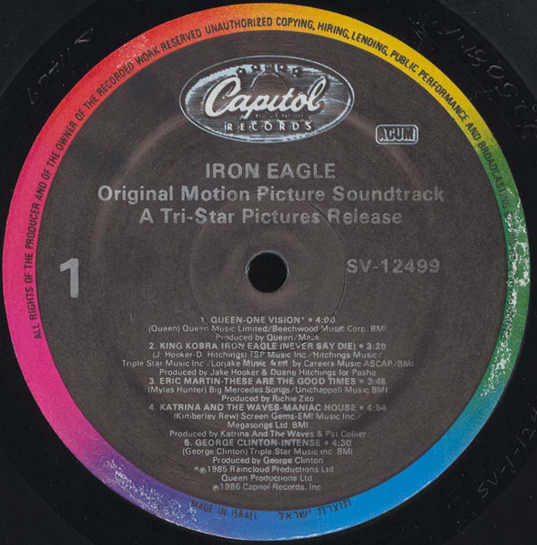 Tapio's Ronnie James Dio Pages Iron Eagle Soundtrack LP Discography