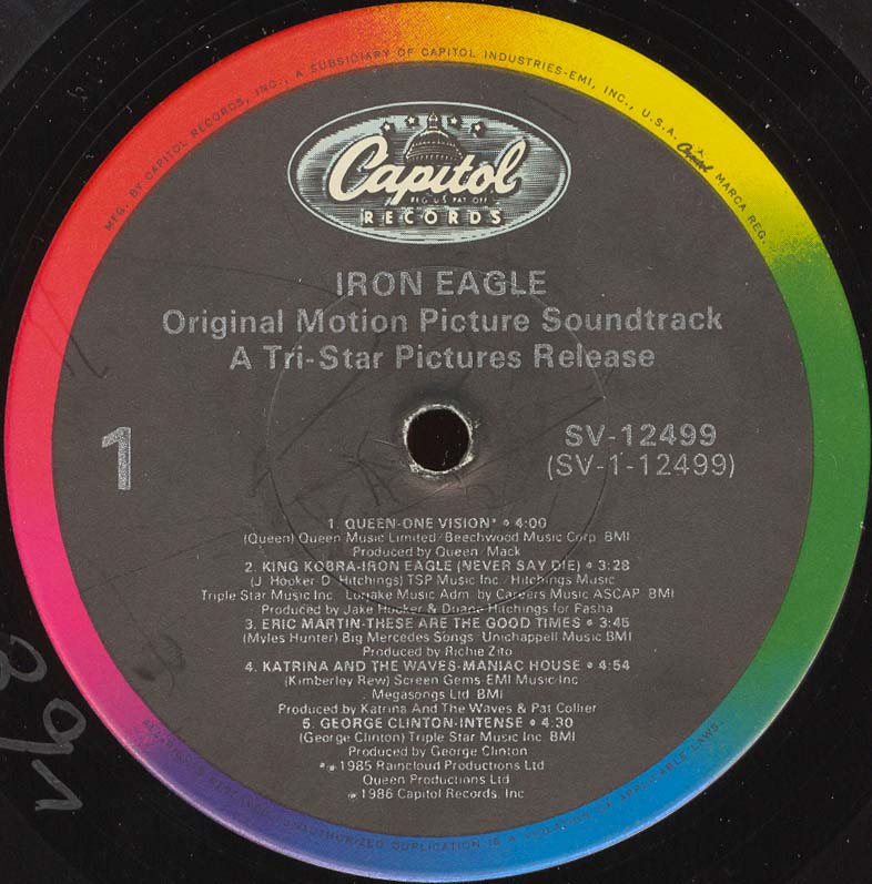 Tapio's Ronnie James Dio Pages Iron Eagle Soundtrack LP Discography