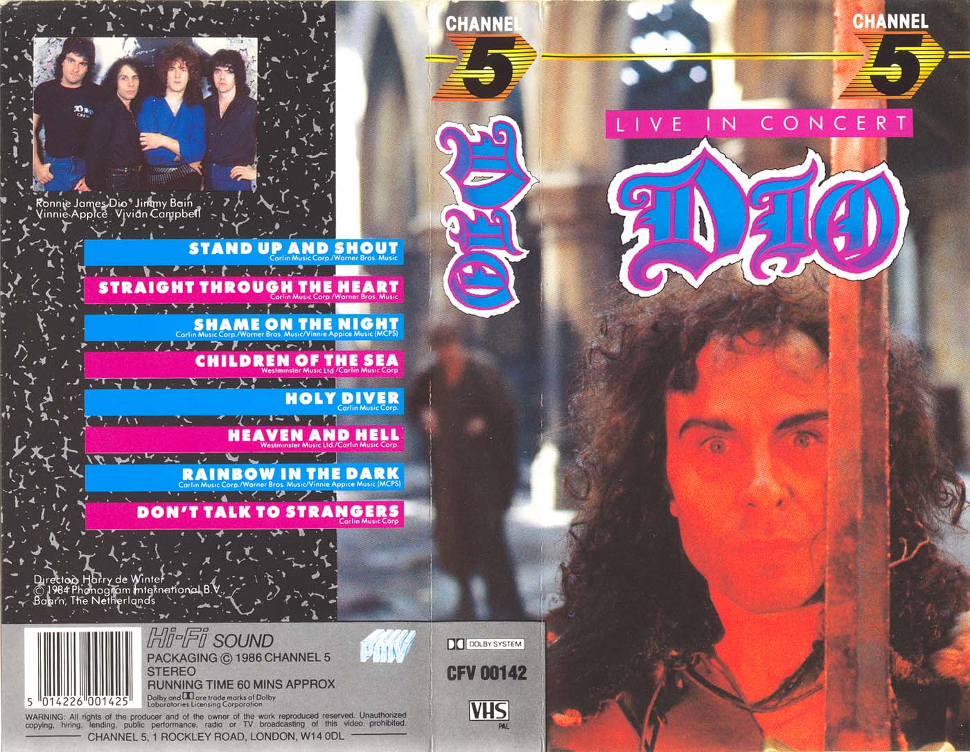 EBi　Dio Mio　VHS Tapio's Ronnie James Dio Pages: Dio video discography