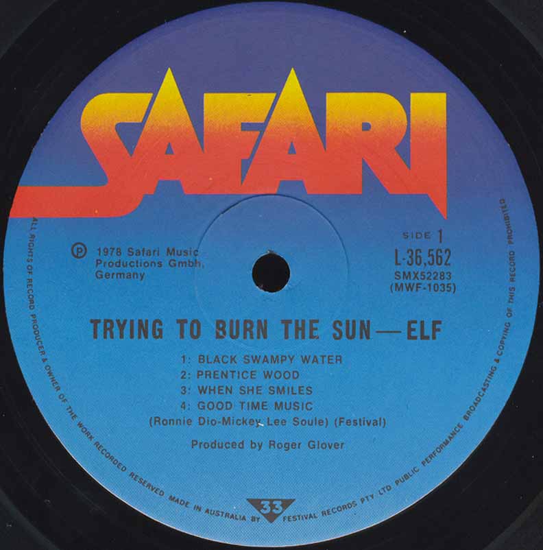 Tapio's Ronnie James Dio Pages: Elf LP Discography, December
